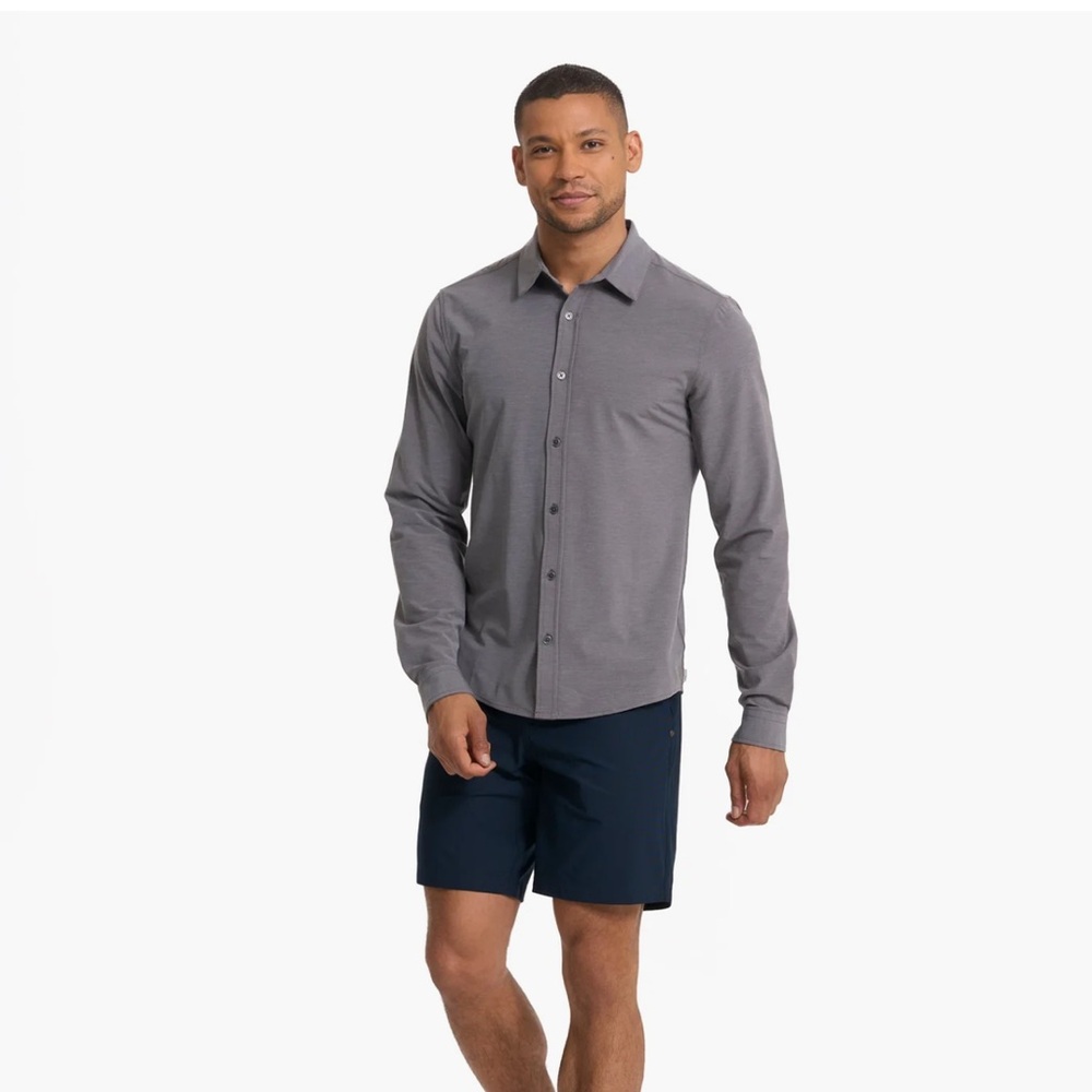Vuori L/S Button Down Vintage Charcoal
